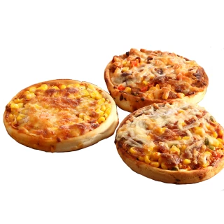 【上野物產批發館】5吋圓形披薩 燻雞/總匯/素食/夏威夷/海鮮(120g±10%/片 PIZZA/比薩/披薩)