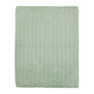 【Cuz】印度有機棉加厚織毯 眠續-抹綠