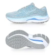 【MIZUNO 美津濃】WAVE INSPIRE 20 SW 女慢跑鞋-4E-訓練 寬楦 灰藍白(J1GD244625)