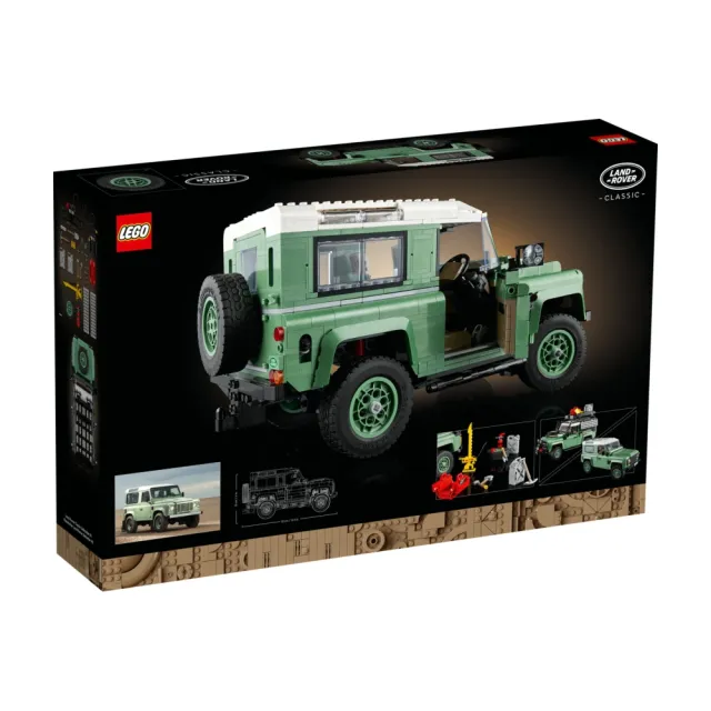 【LEGO 樂高】Icons 10317 Land Rover Classic Defender 90(路虎 越野車)