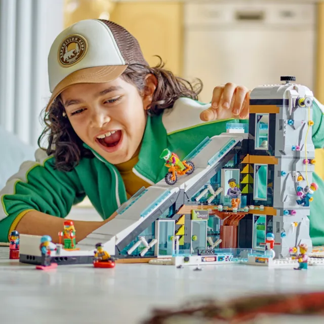 【LEGO 樂高】城市系列 60366 滑雪和攀岩中心(男孩玩具 兒童積木 DIY積木 女孩玩具)
