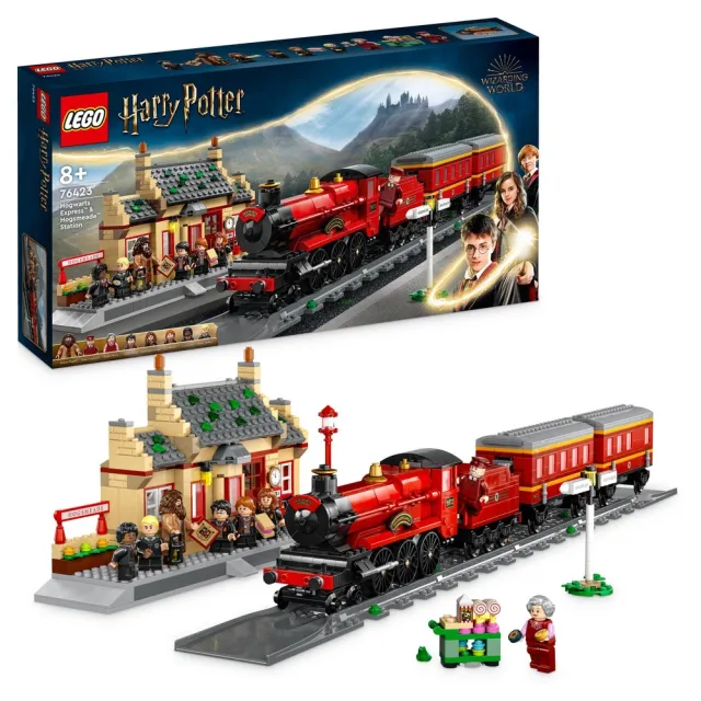 【LEGO 樂高】哈利波特系列 76423 Hogwarts Express & Hogsmeade Station(火車 霍格華茲火車)