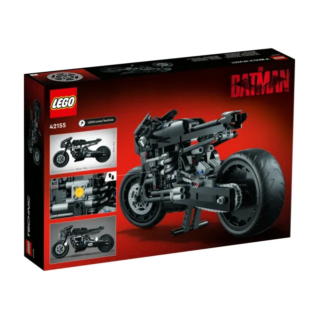 【LEGO 樂高】科技系列 42155 THE BATMAN – BATCYCLE(DC蝙蝠俠 摩托車 禮物 居家擺設)