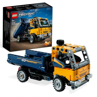【LEGO 樂高】科技系列 42147 傾卸式卡車(玩具車 工程車 挖掘機)