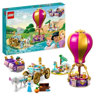 【LEGO 樂高】迪士尼公主系列 43216 Princess Enchanted Journey(仙履奇緣 阿拉丁茉莉公主 魔髮奇緣樂佩)