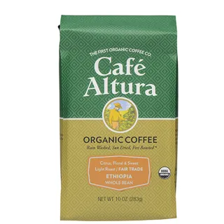 【CAFE ALTURA】有機公平交易耶加雪夫咖啡豆(283g/包)
