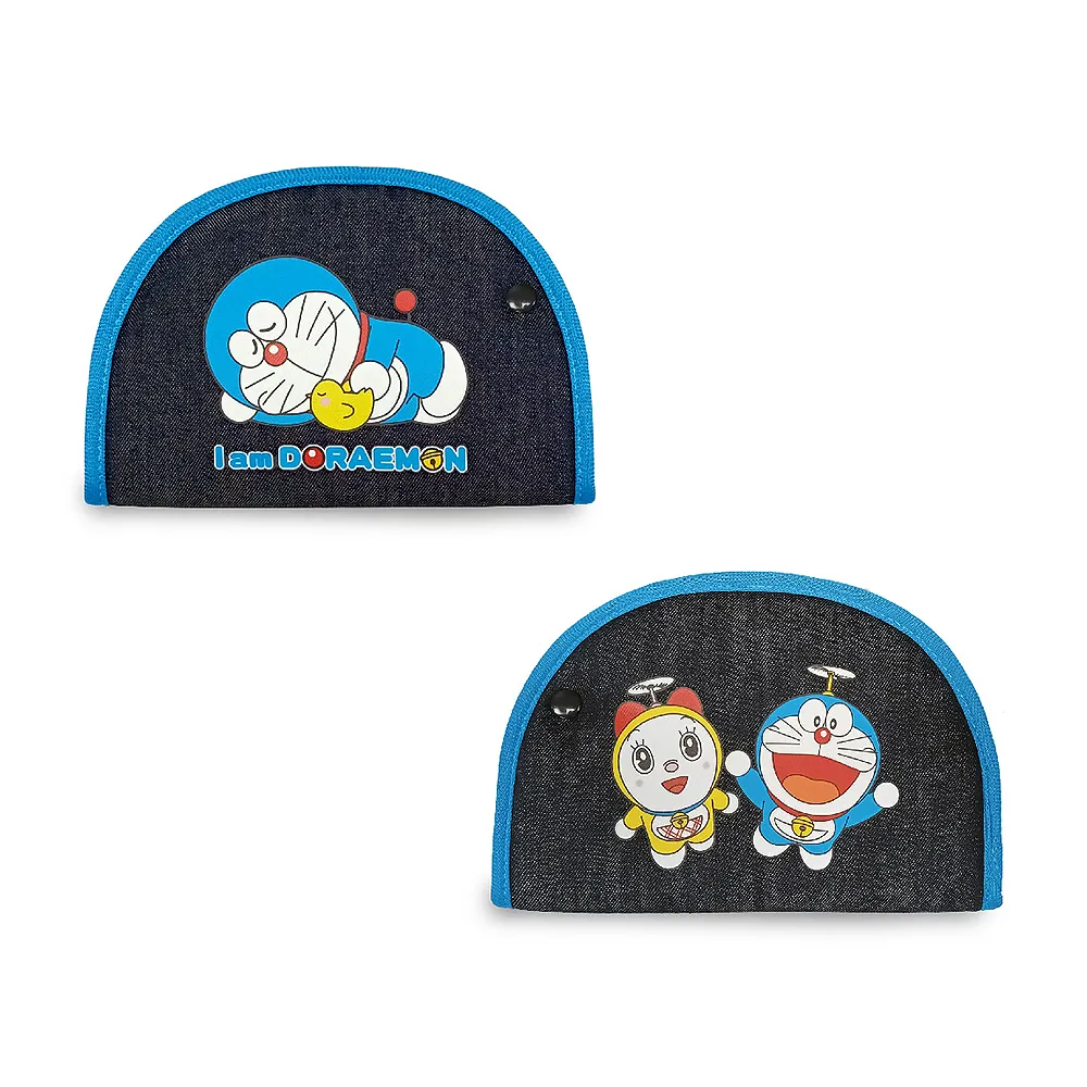 【Doraemon 哆啦A夢】牛仔布 兒童安全帶調整軟墊(1入/台灣製)