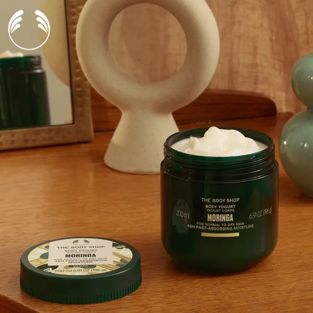 【THE BODY SHOP 美體小舖】辣木籽更新美肌優格-200ML(潤膚乳/身體乳)