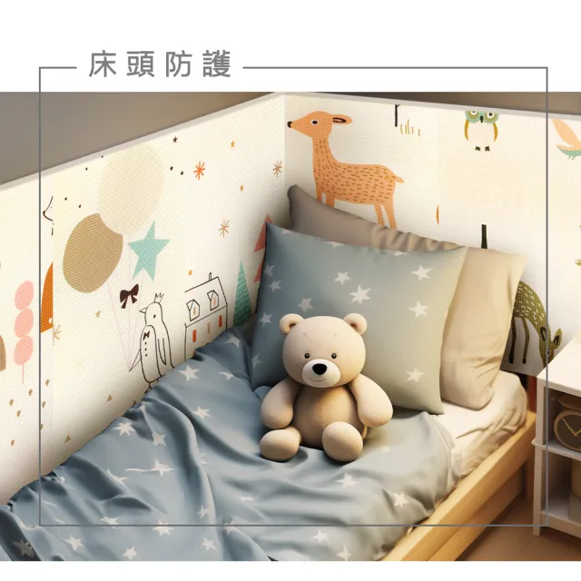 【LOG 樂格】XPE兒童防撞牆貼 超厚款2cm 安全防撞牆貼 防撞墊 寶寶防撞 自黏牆壁貼(10入組)