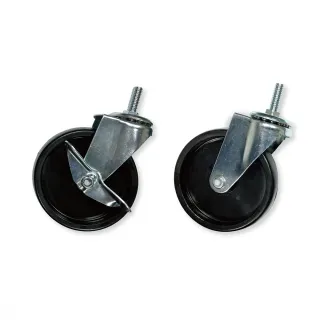 【KIWISH】鐵架配件101MM工業輪 含2活動2剎車(鐵架配件/收納架/層架/置物架/電鍍鉻架/波浪架/貨架)