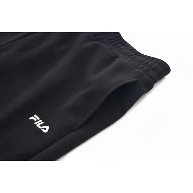 【FILA官方直營】中性針織短褲-黑色(1SHY-1463-BK)