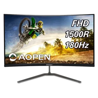 【Aopen 建碁】27HC5R S3 24型 VA 180Hz 曲面電競螢幕(1500R/FreeSync/HDR10/1ms/內建喇叭)