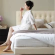【Taoshop 淘家舖】W - 實木懸浮床奶油風雙人床白色大床軟包床主臥傢具皮床WSS07B551520TB(1.5X2米)