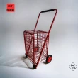 【和來】四輪摺疊購物車 紅色菜籃車(摺疊好收納 購物逛街買菜好幫手)