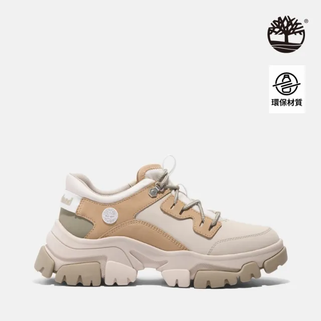 【Timberland】女款淺米色低筒綁帶休閒鞋(A5ZY8EN7)