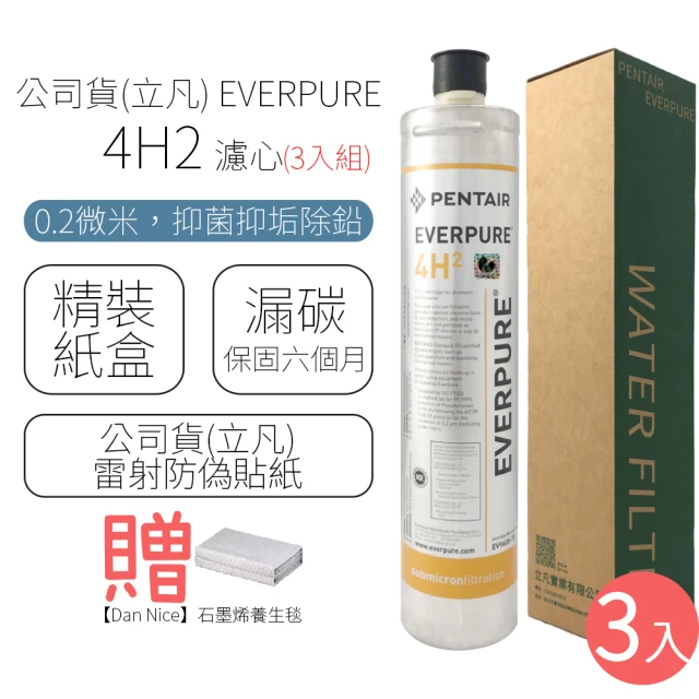 【EVERPURE】濾心 4H2(3入組)