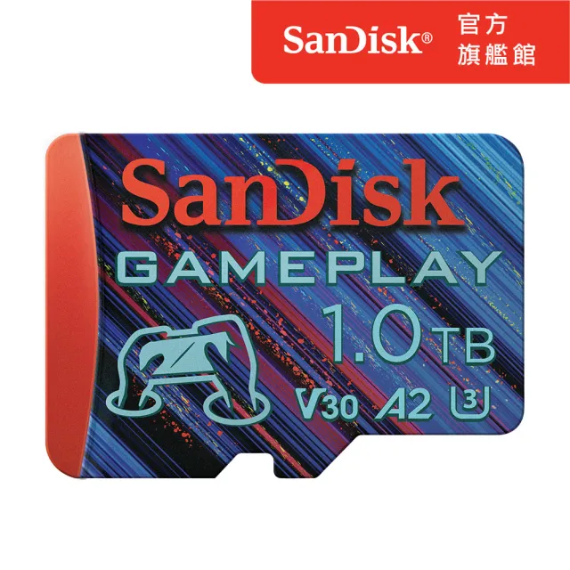 【SanDisk】GamePlay microSD 手機和掌上型遊戲記憶卡1TB(公司貨)