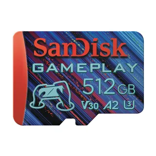 【SanDisk】GamePlay microSD 手機和掌上型遊戲記憶卡512GB(公司貨)