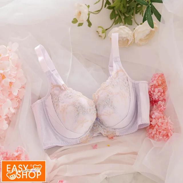 【EASY SHOP】Miss Audrey-芙蘿拉-大罩杯顯瘦內衣(清晨灰)