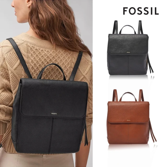 FOSSIL Claire 真皮率真後背包(兩色可選) 推薦