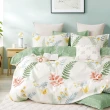 【DUYAN 竹漾】純棉 植物花卉風格 三件式枕套床包組 多款任選(加大)
