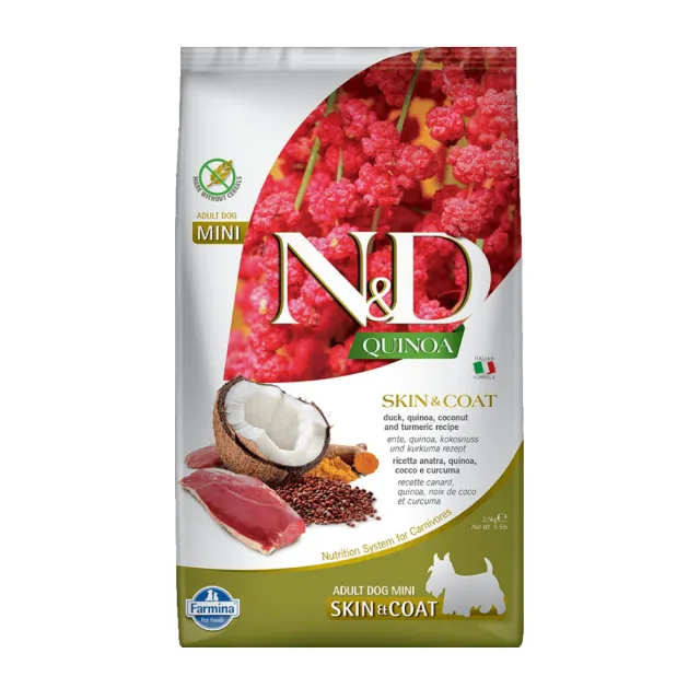 【義大利Farmina法米納】N&D天然藜麥無榖機能系列-犬用 2.5kg（QD）(狗飼料)