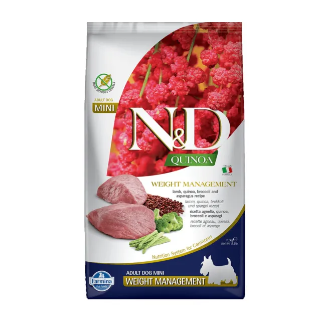 【義大利Farmina法米納】N&D天然藜麥無榖機能系列-犬用 2.5kg（QD）(狗飼料)