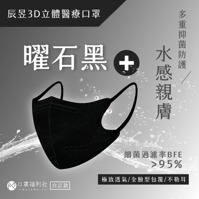【辰昱】成人3D立體醫療口罩一盒/30入(成人立體口罩-多色可選)