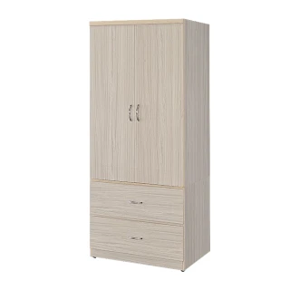 【Homelike】米嵐2.5尺二抽衣櫃