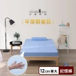 【House Door 好適家居】年度限量款-日本大和抗菌表布12cm記憶床墊(單大3.5尺)
