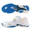 【MIZUNO 美津濃】休閒鞋 男鞋 運動鞋 排球鞋 SKY BLASTER 藍白 V1GA240056