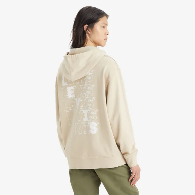 【LEVIS】Levis 男款 寬鬆版連帽Tee / 電子體斑駁Logo 熱賣單品 38479-0318
