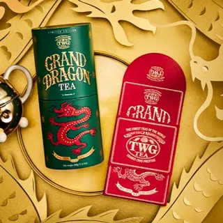 【TWG Tea】頂級訂製茗茶 龍躍新春茗茶 100g/罐(Grand Dragon Tea;綠茶)