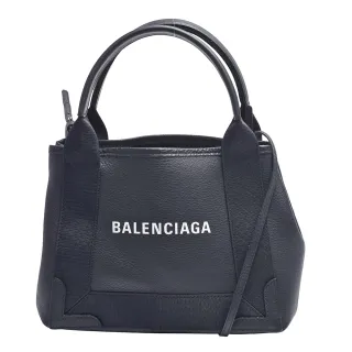 【Balenciaga 巴黎世家】經典NAVY系列小牛皮手提/斜背包(黑390346-1000)