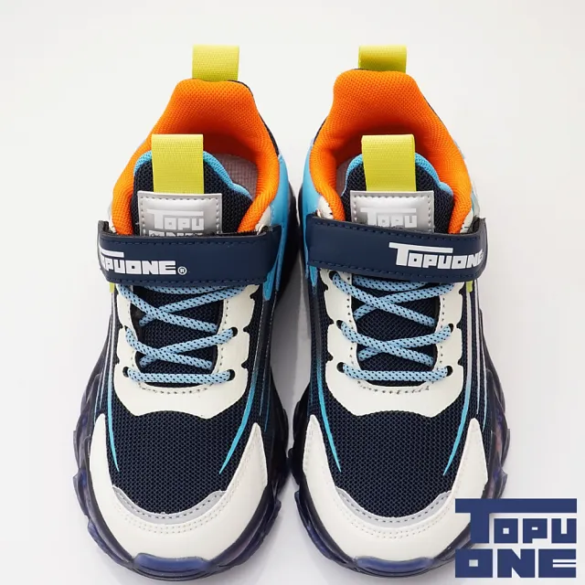 【童鞋520】TOPUONE-厚底潮流運動童鞋(623916藍-21-23.5cm)