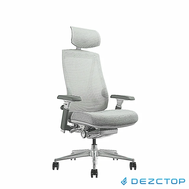 DEZCTOP Arc 人體工學椅-黑(透氣減壓｜雙弧背框｜