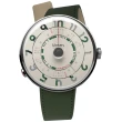 【klokers 庫克】幻境系列 KLOK-01-H3 綠字錶頭+單圈皮革錶帶