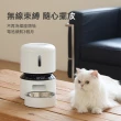 【meoof】膠囊寵物自動餵食器 按鍵版 3L 單碗(雙電源可無線 語音呼喚 定時定量 台灣總代理)