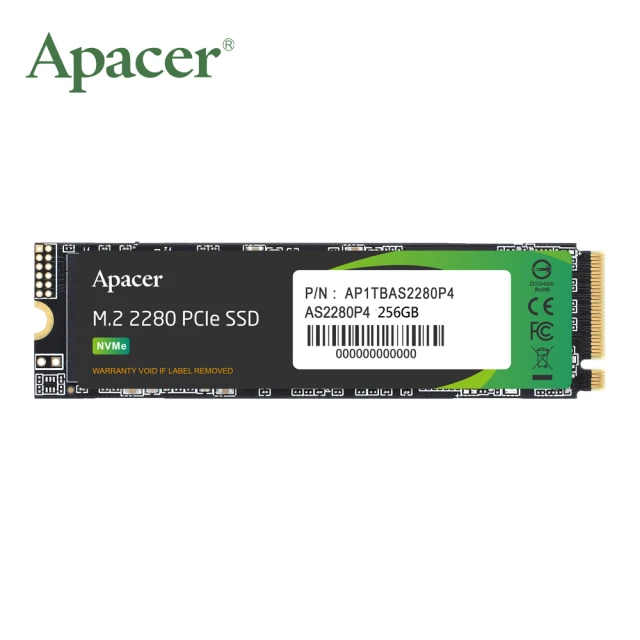 Apacer 宇瞻Apacer 宇瞻 AS2280P4 256GB M.2 PCIe SSD