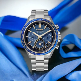 【CITIZEN 星辰】海王星 限量 鈦 GPS衛星對時光動計時手錶 男錶 手錶 畢業 禮物(CC4054-68L/藍色44.6mm)
