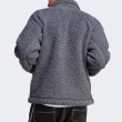 【adidas 愛迪達】ADV DTC FZ FLCE 男款 灰藍色 紐扣翻領 前口袋 保暖 外套 IJ0716