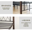 【RICHOME】特里莎3.5呎單人床/單人床架/鐵床/鐵管床架(實木+鐵管)