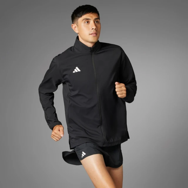 adidas 愛迪達 外套 男款 運動外套 風衣外套 防潑水 國際碼 ADIZERO E JCKT 黑 IT7585(S2399)