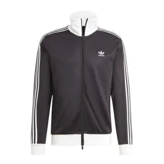【adidas 愛迪達】Beckenbauer TT 男 立領 外套 運動 經典 復古 Y2K 合身 黑白(II5763)