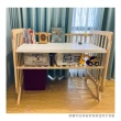 【La Joie 喬依思】劍橋書桌嬰兒床+訂製腳輪(附嬰兒專用彈力棉床墊4cm+書桌配件+剎車腳輪)