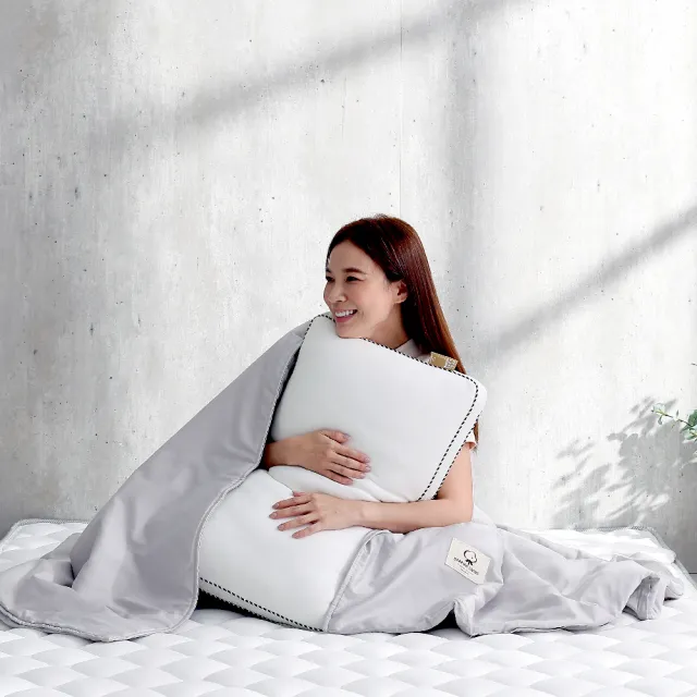 【Darphia 朵法亞】超值兩入組-銀粒子棉眠枕 可水洗獨立筒枕2.0 贈洗衣袋(臺灣製造/抗菌防蟎/尺寸精準)
