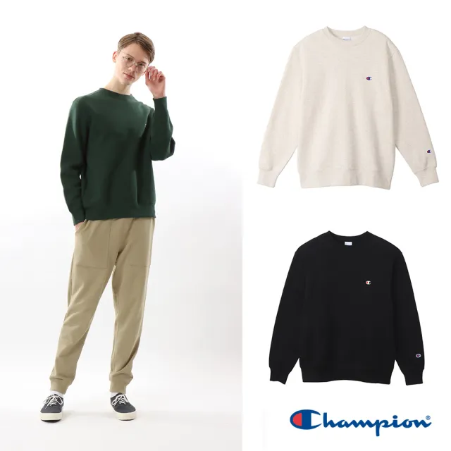 【Champion】官方直營-BASIC刺繡LOGO衛衣-男(6色)