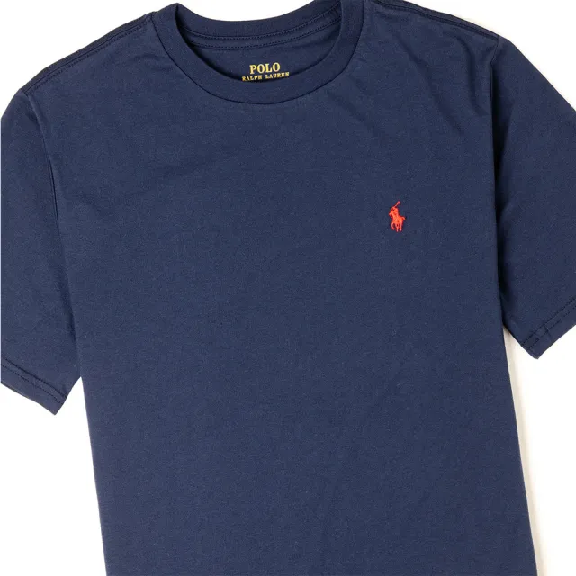 【RALPH LAUREN】Polo Ralph Lauren 經典小馬圓領T恤-青年款-深藍色(平輸品)