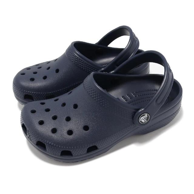 Crocs 洞洞鞋 Classic Clog K 中童 深藍 小朋友 克駱格 經典 卡駱馳 涼拖鞋 休閒鞋(204536410)