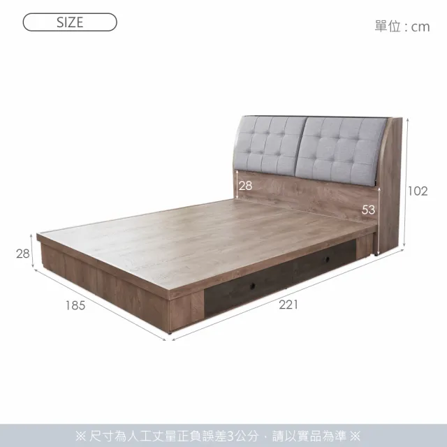 【時尚屋】[CW21]莫里斯6尺床箱型3件組-床箱+床底+床頭櫃(免運費 免組裝 臥室系列)